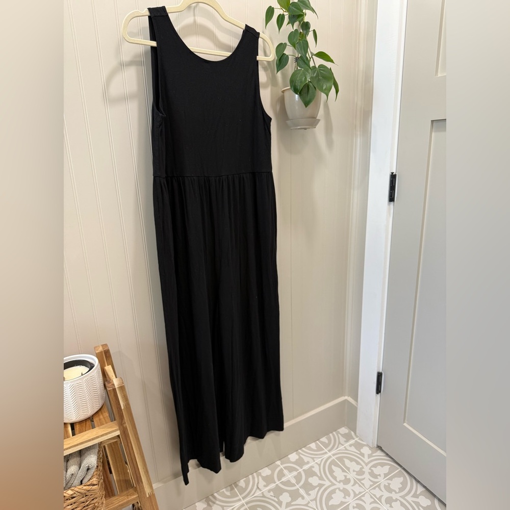 LOFT Elegant Black WIDE LEG JUMPSUIT